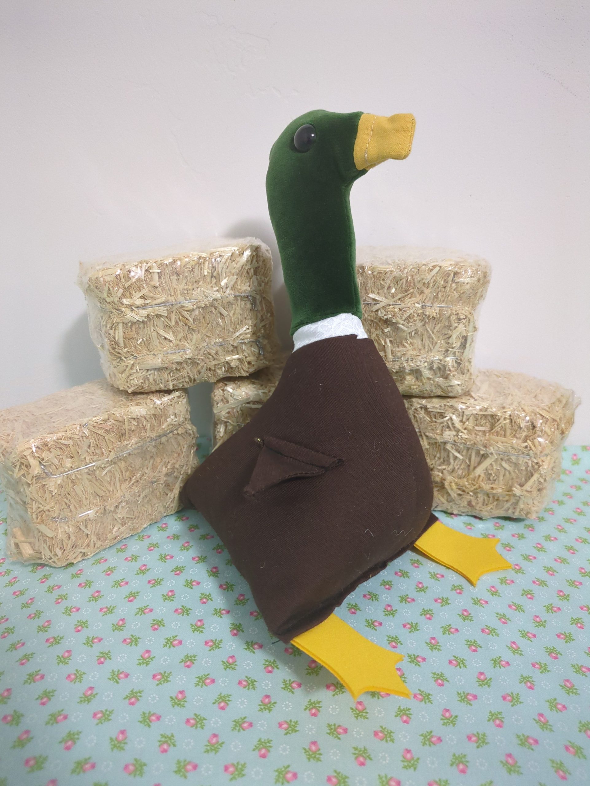 Green Velvet Mallard Duck - Image 2
