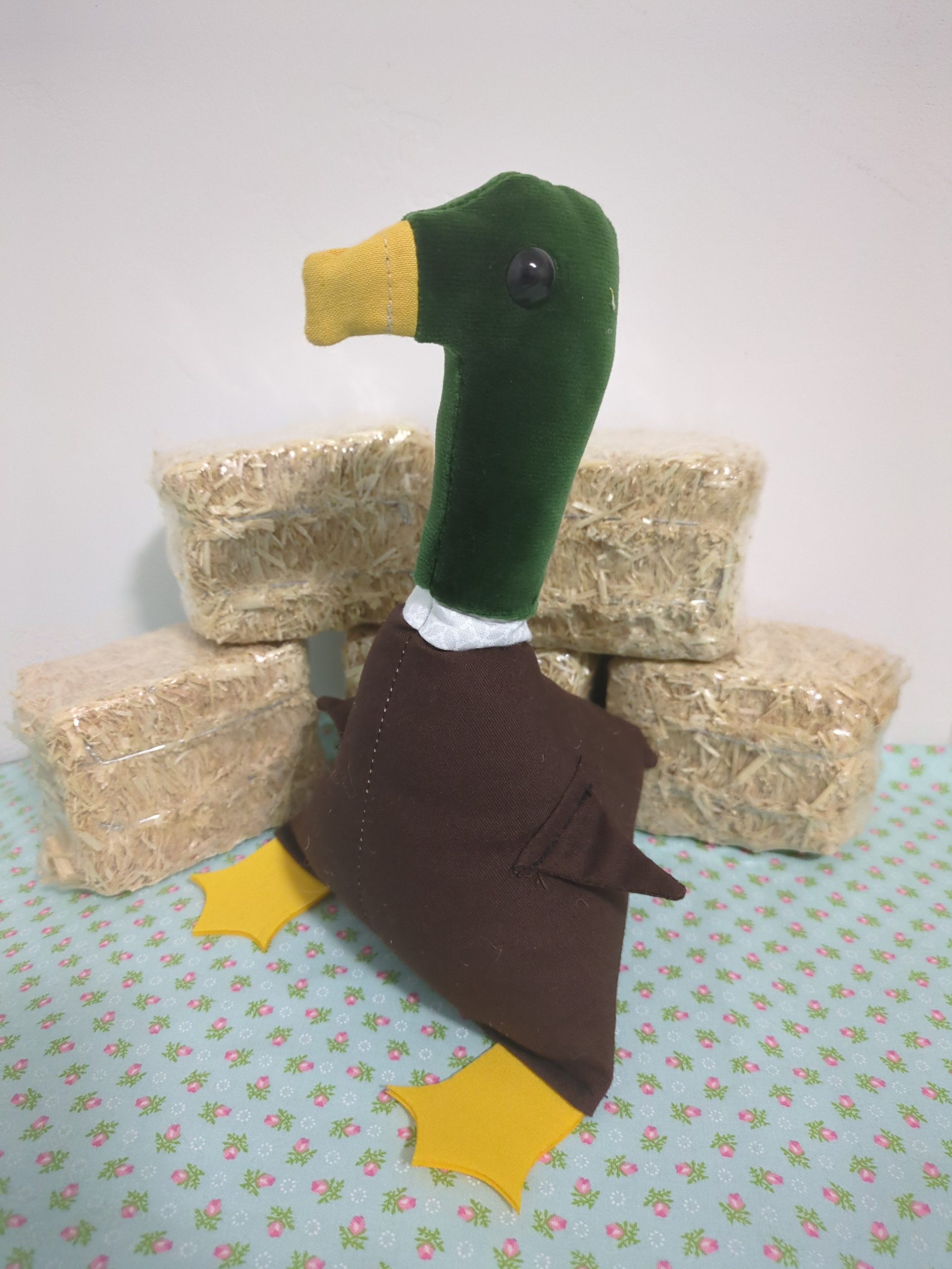 Green Velvet Mallard Duck - Image 3